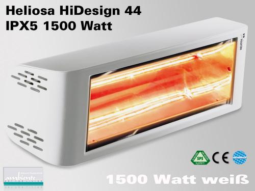 Infrarot Heizstrahler Heliosa HiDesign 44 IPX5 1500 Watt Wasserdicht